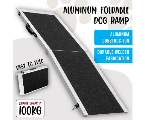 122 x 38 cm Aluminium Foldable Dog Ramp