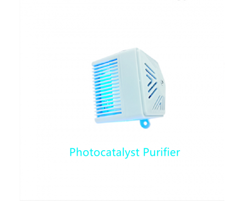 Cat Litter Box with Sky Window Drawer and Photocatalyst Purifier - Blue