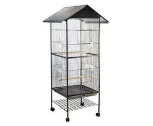 160 cm Large Bird Cage Aviary with Wheels