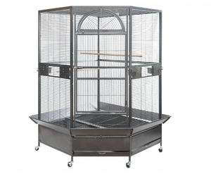 185cm XXL Corner Bird Cage Aviary with Wheel