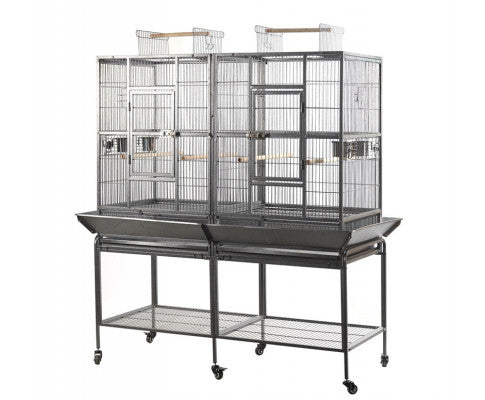 XL 184 cm Bird Cage Aviary with Wheel and Removable Divider