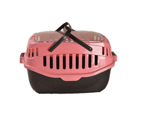 Medium Dog & Cat Crate With Mat - Pink