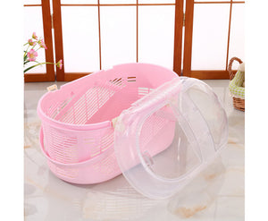 SMALL DOG & CAT TRAVEL CARRIER WITH MAT