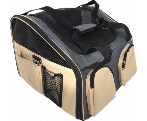 Dog & Cat Seat Travel Soft Carrier - Grey