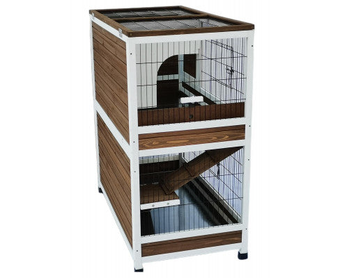 118 cm XL Double Storey Rabbit & Guinea Pig with Pull Out Tray