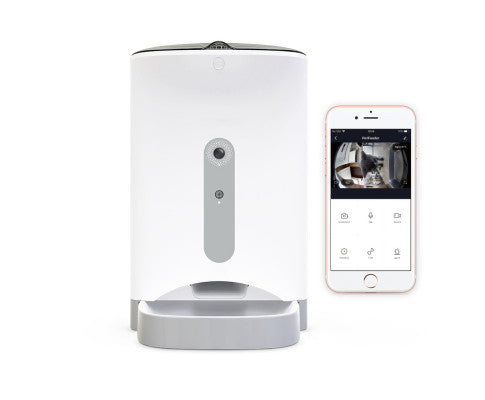 SMART AUTOMATIC PET FEEDER SMARTPHONE CAMERA APP FOR IPHONE ANDROID