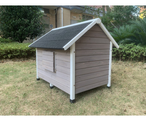 Large Dog Kennel Timber Cabin With Stripe