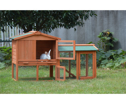 146cm Rabbit Hutch Wooden Cage House