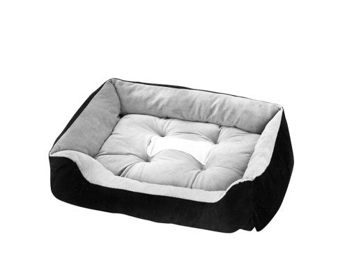 WASHABLE DOG CALMING BED - BLACK