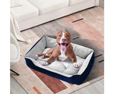 Dog & Cat Walled Pet Bed - Blue