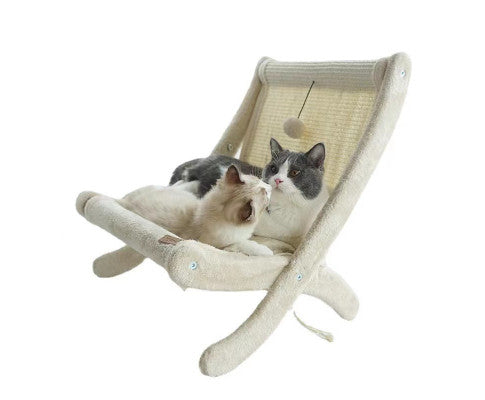 2 in 1 Cat Elevated Resting Bed Chair
