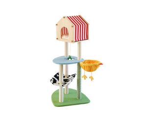 Farmyard Cat Scratching Tree with Condo