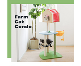 Farmyard Cat Scratching Tree with Condo