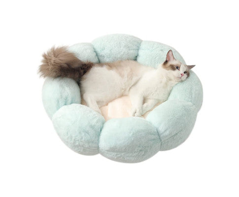 LIFEBEA Anti Skid Cute Bed for Small Cats and Dogs - Light Green