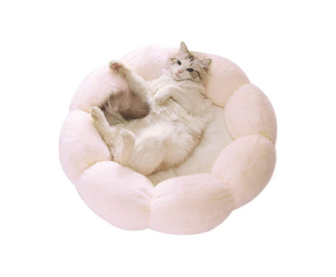 LIFEBEA Anti Skid Cute Bed for Cats and Small Dogs - Light Pink
