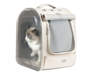 LIFEBEA Pet Carriers Backpack for Cats Puppy and Small Dogs - Beige