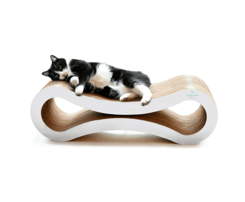 Cat Scratcher Infinity Lounge - White
