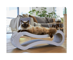 Cat Scratcher Infinity Lounge - White