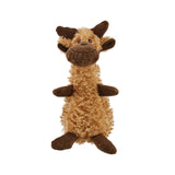 Charming Pet Scruffles Textured Squeaker Dog Toy - Moose - Large