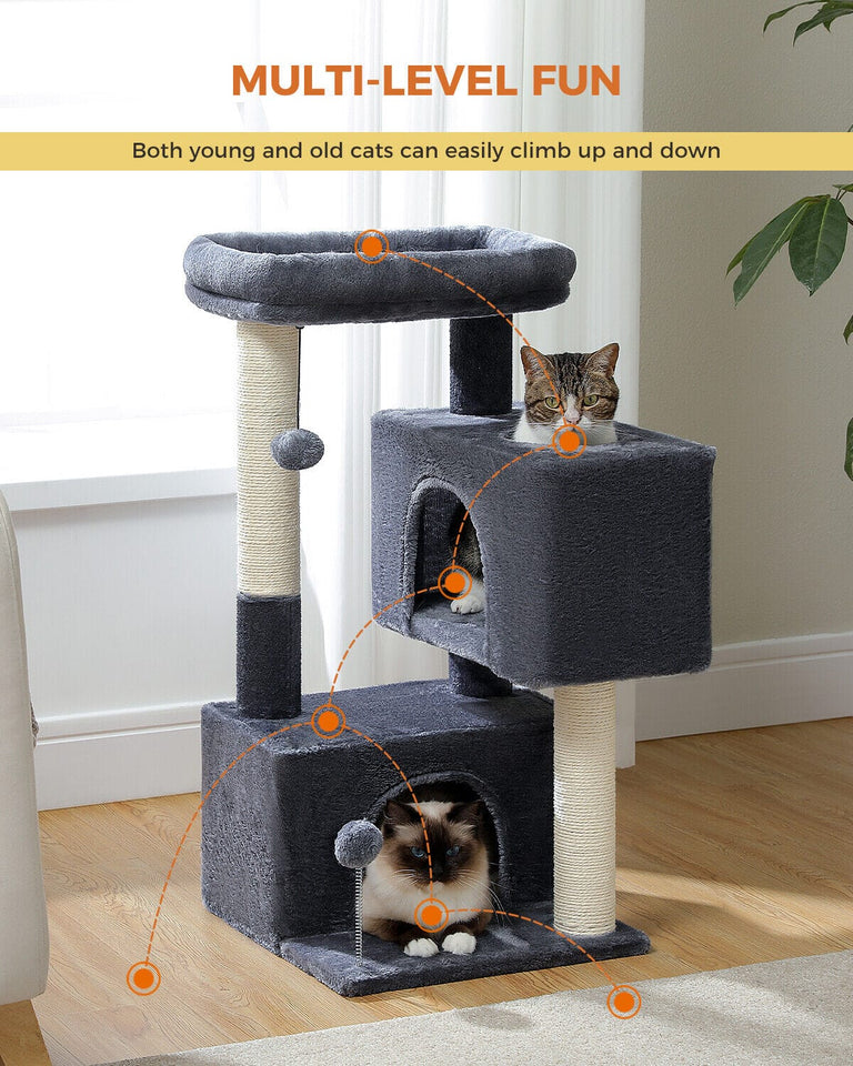 80cm Cat Scratching Post with Large Condo House Beds