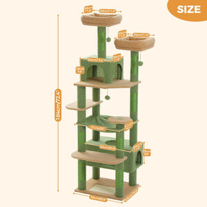 184cm Multilevel Cat Scratching Tower/ Tree