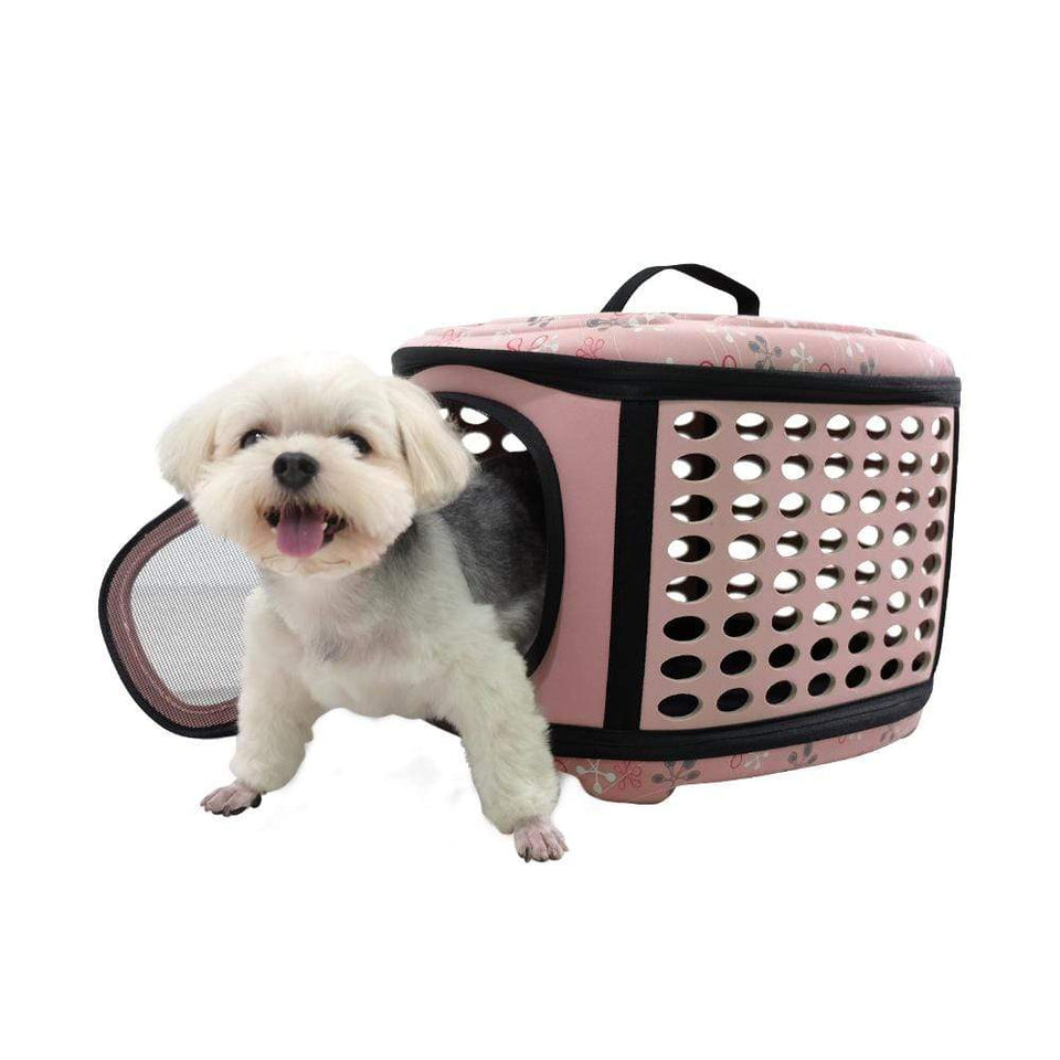 CAT & DOG COLLAPSIBLE TRAVELING HAND CARRIER BY IBIYAYA