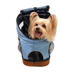 Cat & Dog Ultralight Backpack Travel Carrier - Denim by Ibiyaya