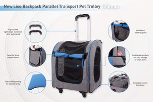 New Liso Backpack Parallel Transport Dog & Cat Trolley