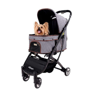 Speedy Fold Dog & Cat Buggy Easy to Store Pet Stroller - Grey Denim