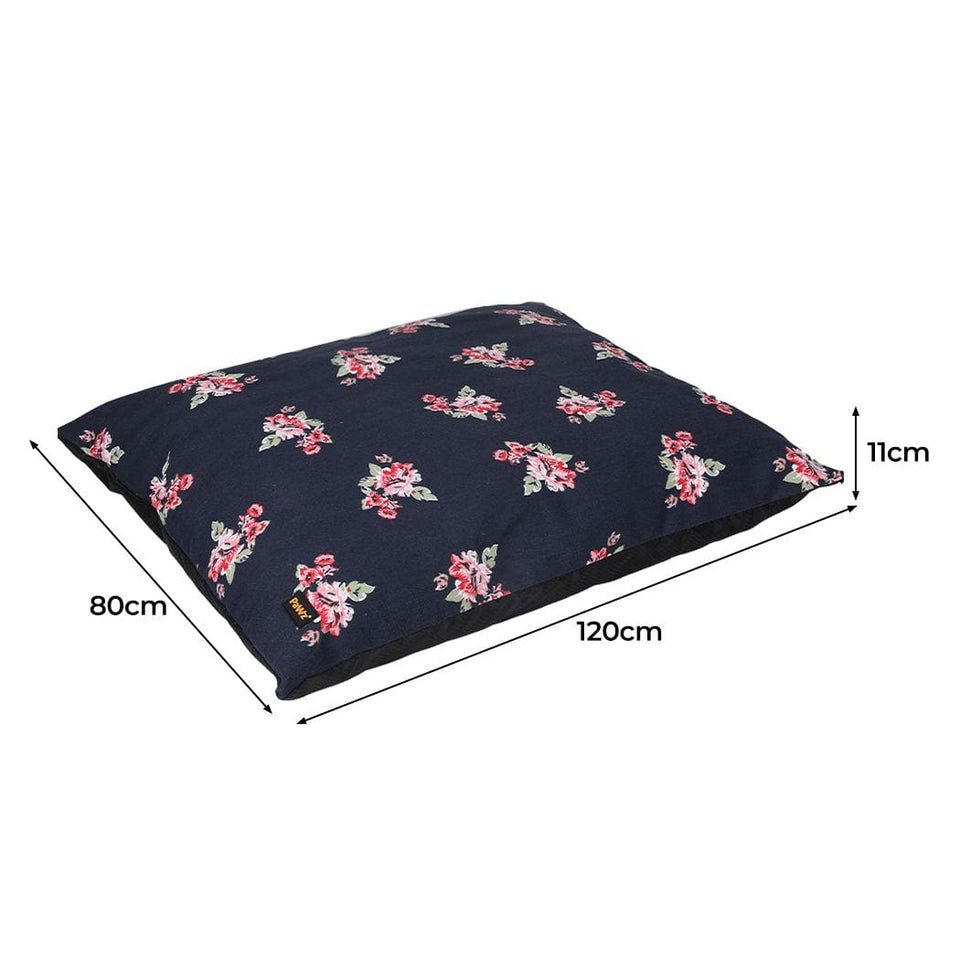 Cat & Dog Pet Bed Cushion - Flowers