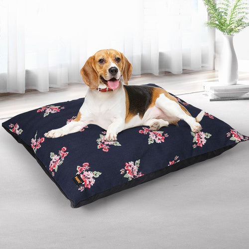 CAT & DOG PET BED CUSHION - FLOWERS