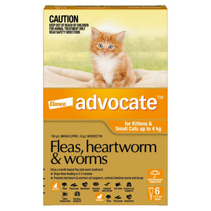 Advocate Orange Small Cat 0-4Kg (6 Pack)