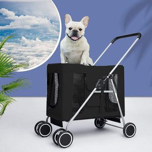 Foldable Dog & Cat Stroller Pram