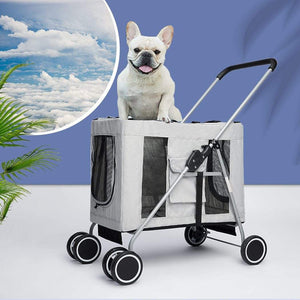 Foldable Dog & Cat Stroller Pram