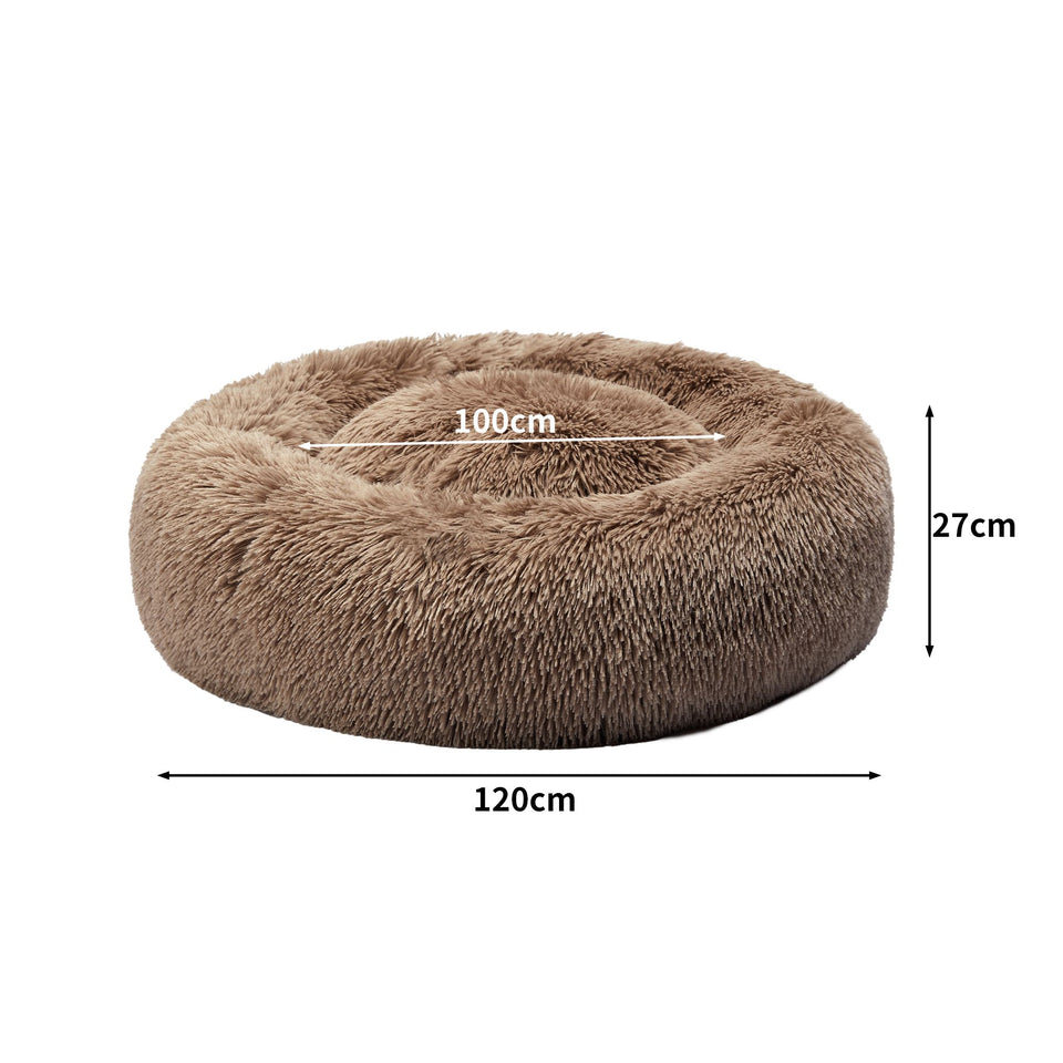 FLUFFY  PET BED MATTRESS (Dog & Cat) - BROWN