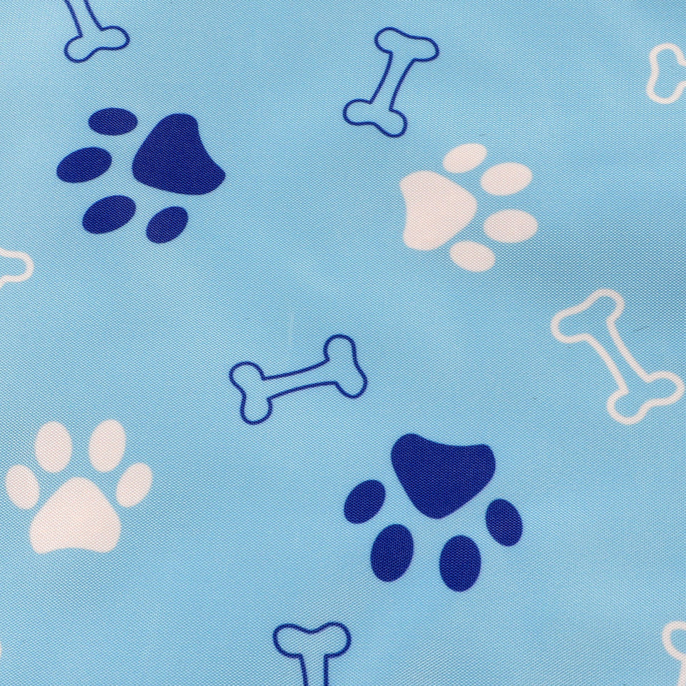 Oval Cooling Mat - Blue Paws