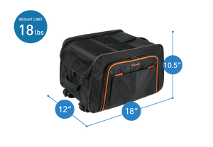 Ibiyaya JetPaw: Expandable Pet Carrier & Backpack - Obsidian/Orange