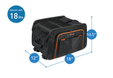 Ibiyaya JetPaw: Expandable Pet Carrier & Backpack - Obsidian/Orange