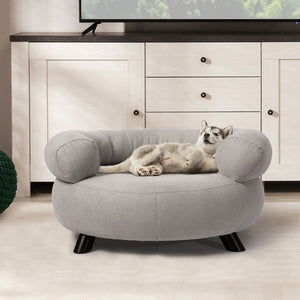 Small Removable Cushion Pet Sofa Bed - Grey