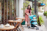 Matte Edition Diagonal Stripes Dog & Cat Stroller