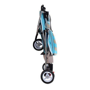 Matte Edition Diagonal Stripes Dog & Cat Stroller