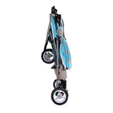 Matte Edition Diagonal Stripes Dog & Cat Stroller