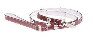Lucy Red Leather Dog Lead By Hamish McBeth