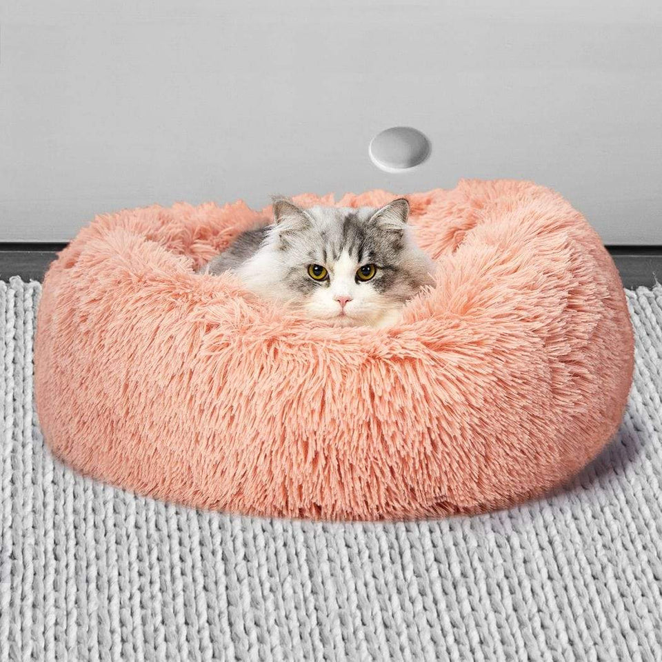 Shaggy Pet Bed - Pink