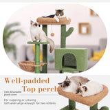 104cm Cat Scratching Post with Condo House and Furniture Toys