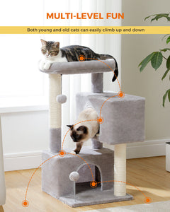 80cm Cat Scratching Post with Large Condo House Beds