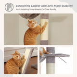 210cm - 274cm Adjustable Cat Scratching Tree /Pole /Post