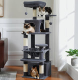 136cm Cat Scratching Condo House with Toy