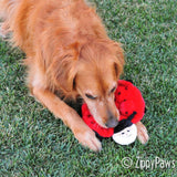 Zippy Paws Squeakie Crawler No Stuffing Speaker Dog Toy - Betsy the Ladybug