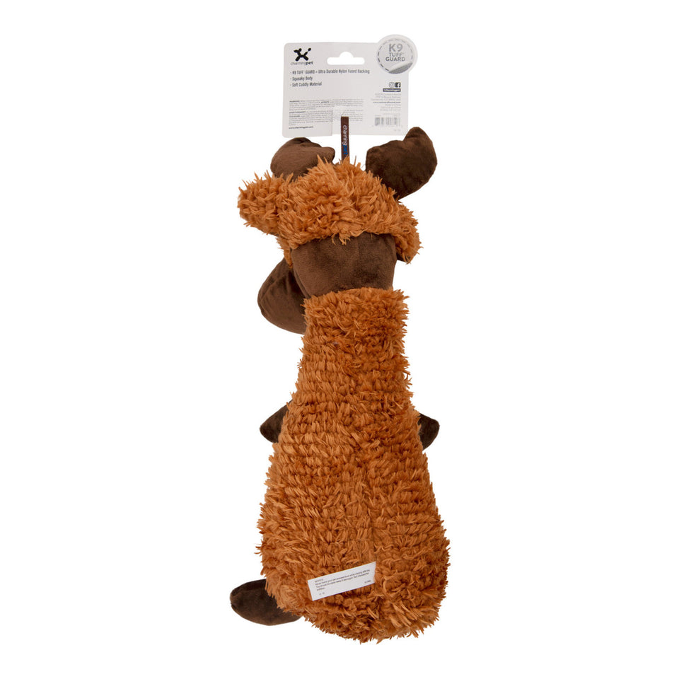 Charming Pet Scruffles Textured Squeaker Dog Toy - Moose - Large